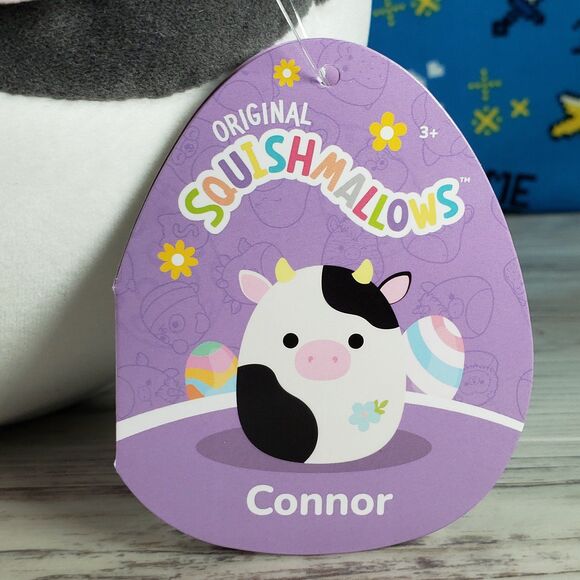 Squishmallow Connor the Cow 11" Collectible Plush NWT - Picture 7 of 8
